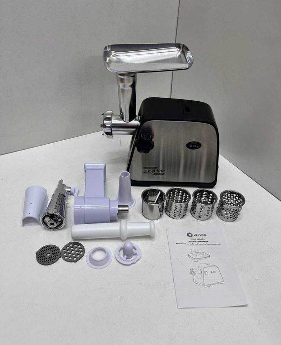 Мясорубка Zepline ZP-203 3800 Вт 3 в 1 Соковыжималка шинковщица: 2