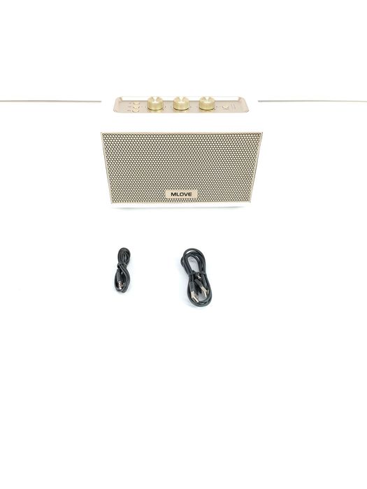 Głośnik Bluetooth MLOVE A200 Wireless Speaker (biało-złoty)