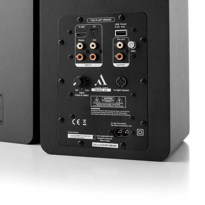 Argon Audio Fenris A5 Czarne kolumny aktywne Bluetooth HDMI ARC SKLEP