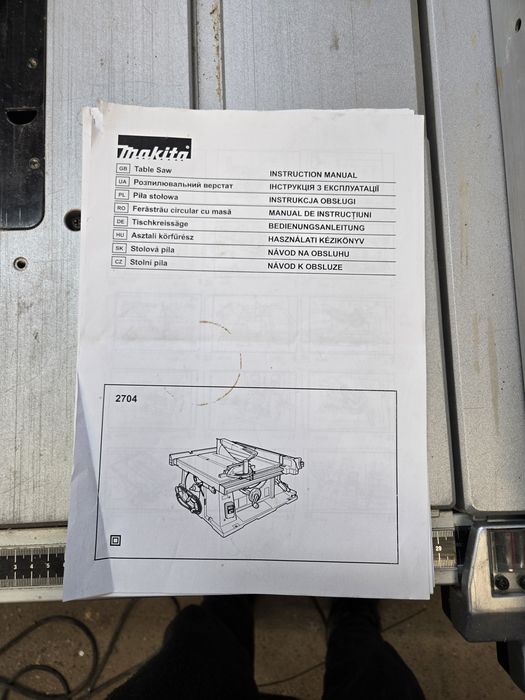 Makita 2704 piła stołowa pilarka Bosch Dewalt formatowa krajzega