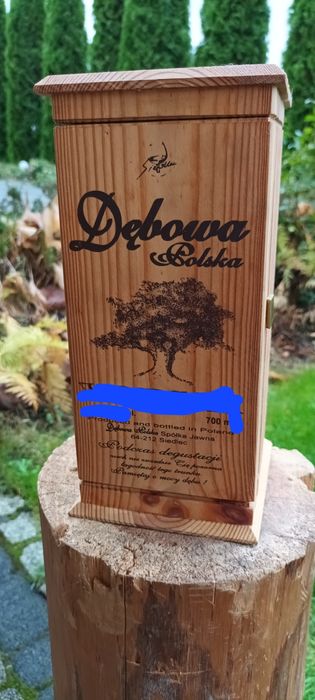 Dębowa stojak po butelce