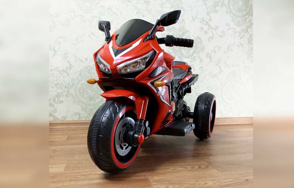 Детский электромотоцикл Spoko SP-518 трицикл красный электромобиль