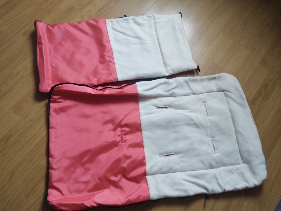 Śpiworek na sanki różowy