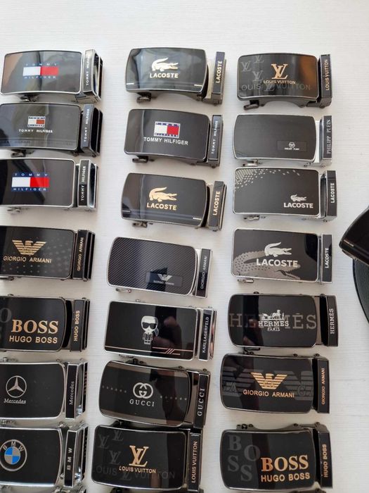 Nowy Skórzany Pasek Męski Tommy Armani Lacoste Hugo Boss CK