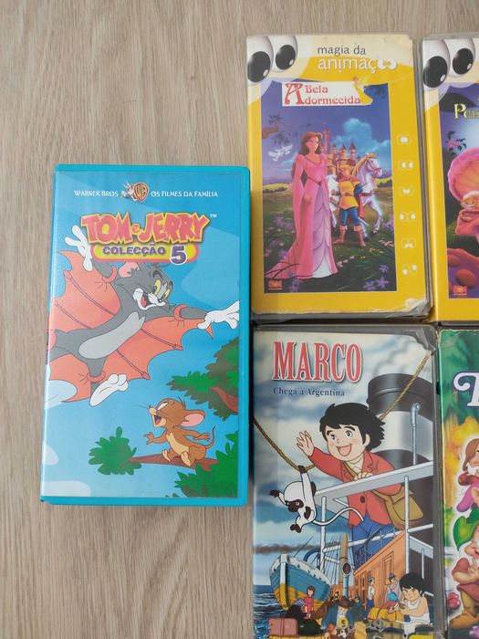 Cassetes de vídeo/filmes VHS infantis em Português