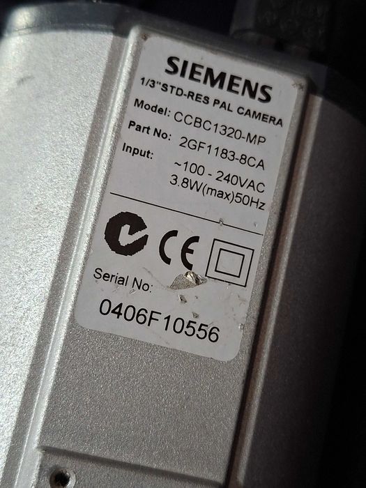Kamera przemysłowa Simens CCBC1320-MP monitoring