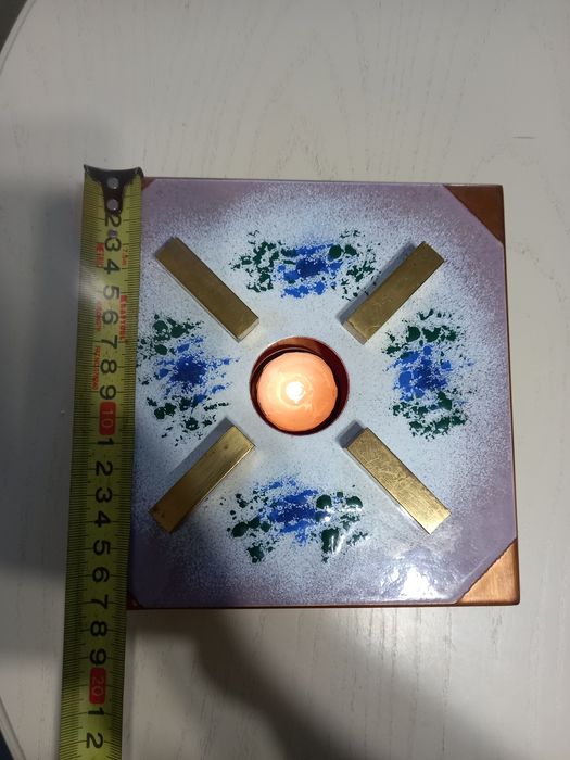 Турка Джезва Медная в хроме Подогрев для еды Раритет Винтаж Гарантия