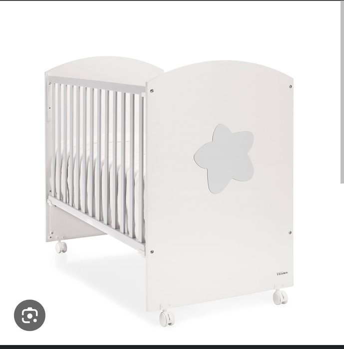 Berço Trama Branco + Colchão Incluído (Excelente Estado)