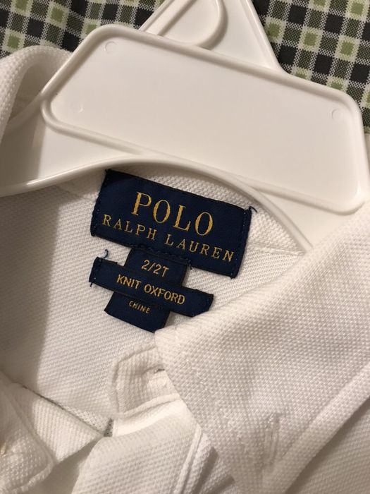 Camisa branca polo ralph lauren - 2/2t