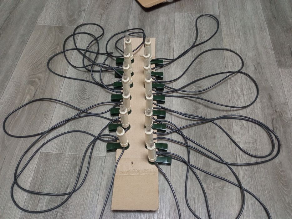 Гирлянда СВЕЧИ большие на прищепках ГДР