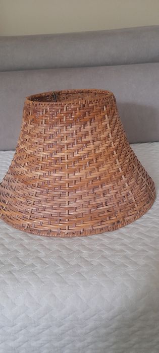 Abażur do lampki wiklina.