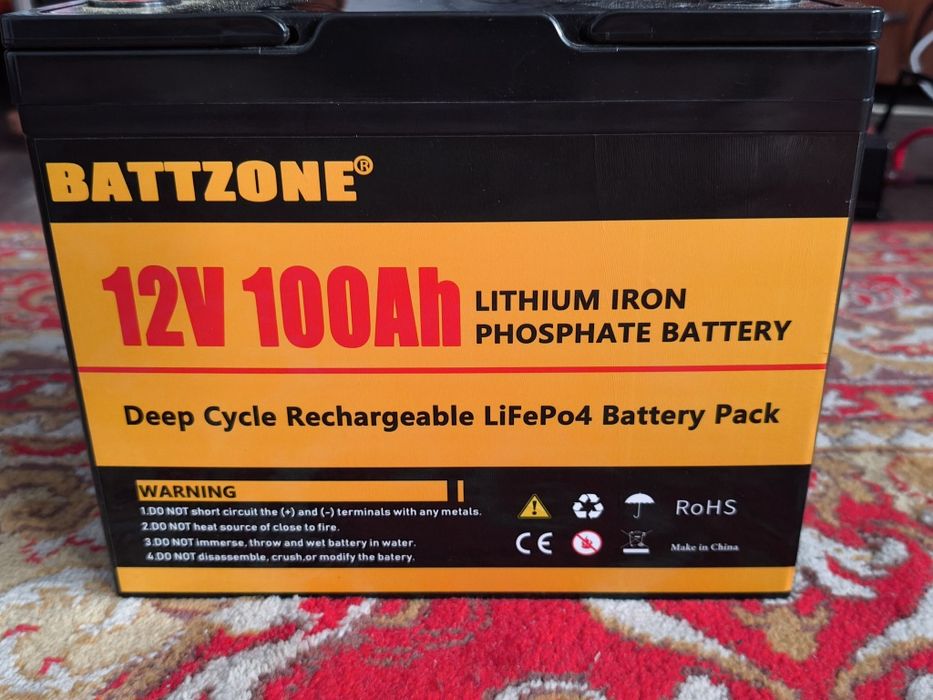 Акб lifepo4 100ah Battzone Bluetooth