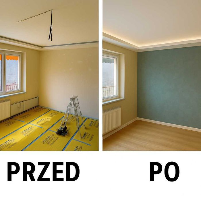 Remonty i wykończenia wnętrz • Malowanie • Gładzie • Panele • Płytki