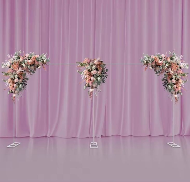 Suporte aço galvanizado para fundo de casamento