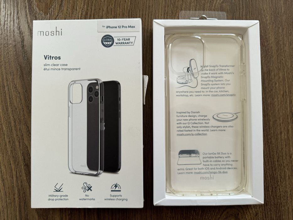 Obudowa etui Moshi Vitros iPhone 12 pro Max przeźroczysta