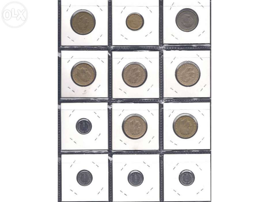 Moedas Espanha / França / Magyar / Bélgica / Tunísia / Turkia / Suíça