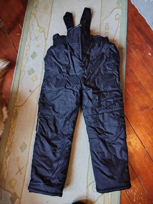 Лижні штани 134- 140 см, теплі зимові штани, напівкомбенізон