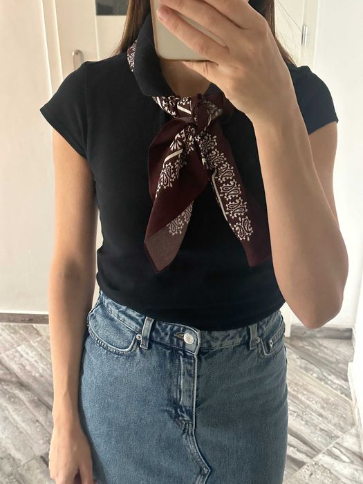 Koszulka polo czarna Amisu rozm. S