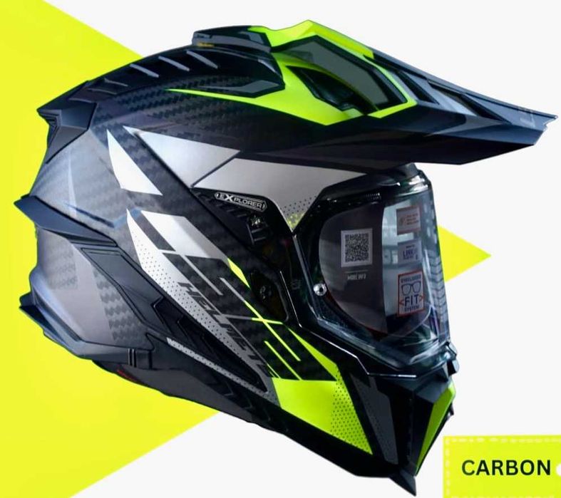 Capacete NOVO LS2 Explorer Carbon Focus Matt (35% DESCONTO) Tam XS