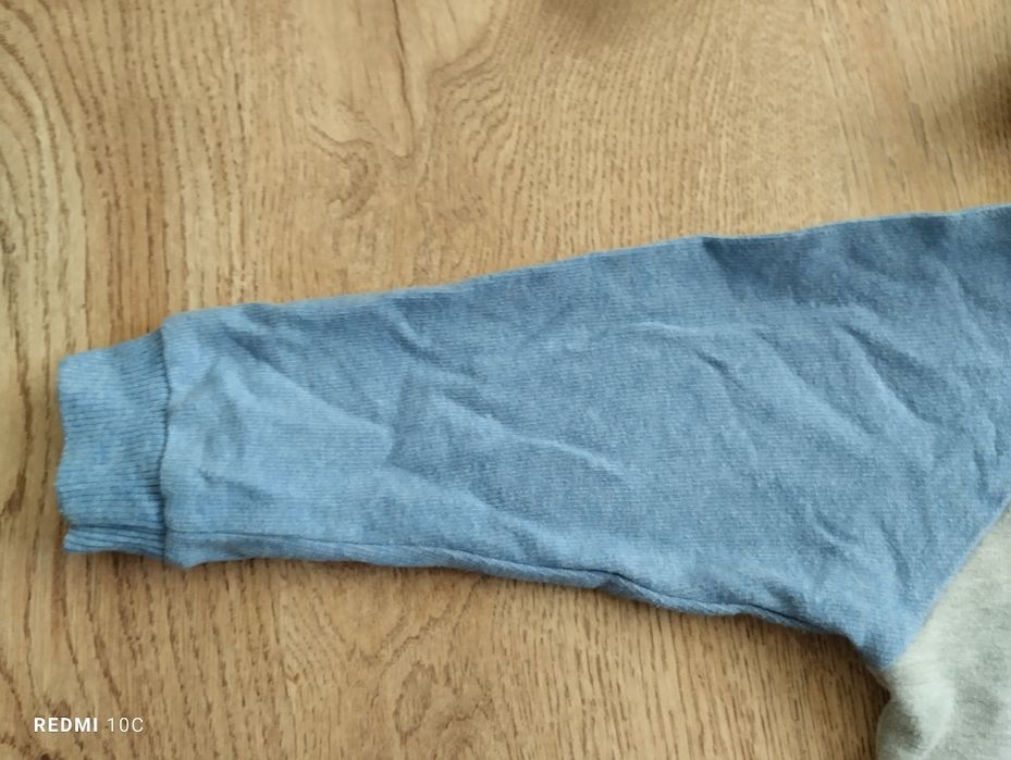 Bluza na zamek z kapturem rozmiar 86