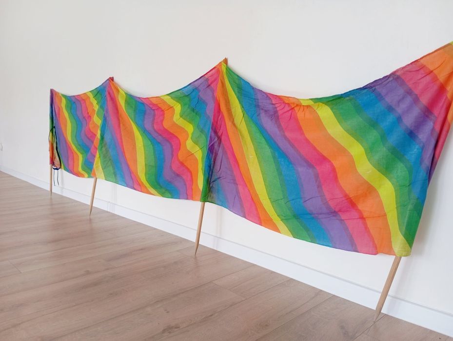 Parawan plażowy flaga tęczowa
