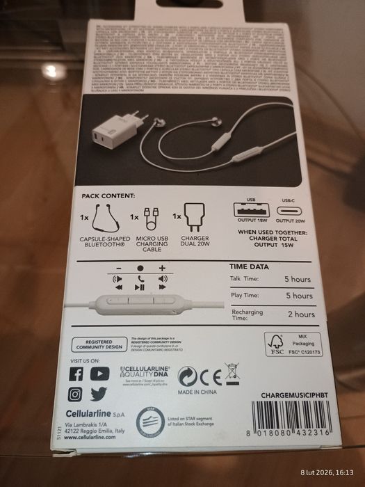 Nowa ładowarka + słuchawki bluetooth