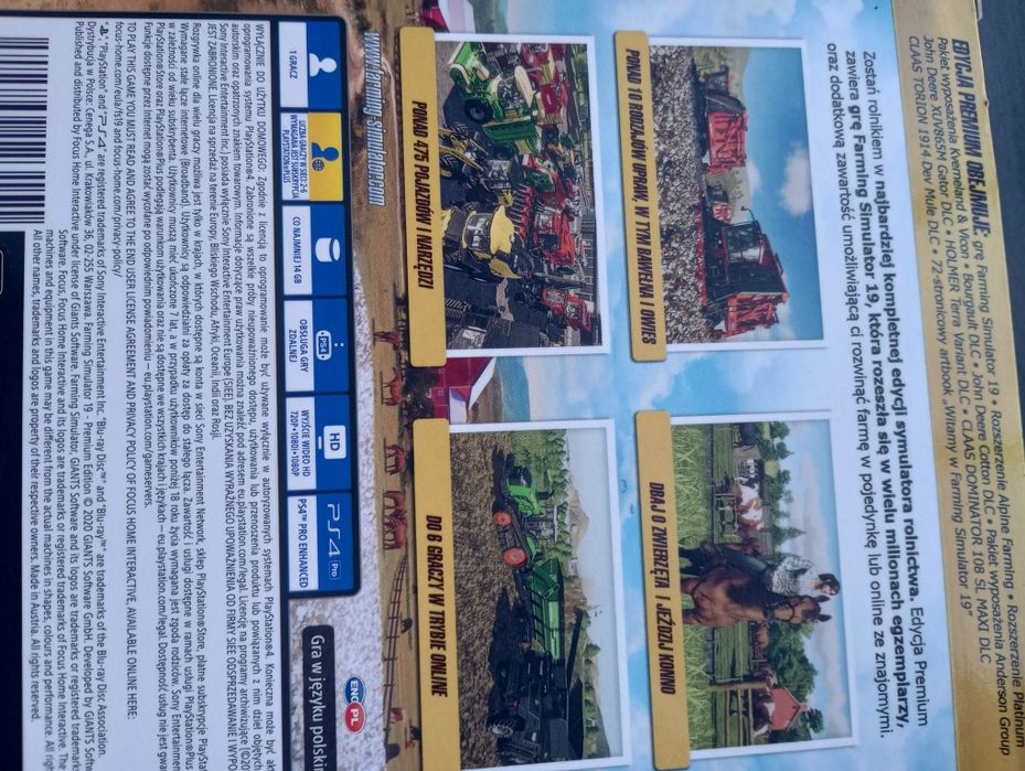 PS4 Farming Simulator 19 edycja specjalna PlayStation 4