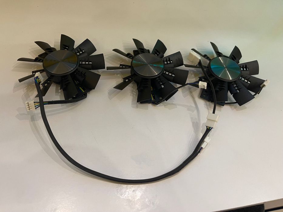 Кулеры вентиляторы Zotac GTX 1070 1070ti 1080 GA92S2U 87мм комплект 3ш