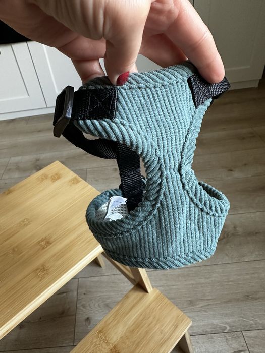 Sztruksowe szelki na malego psa