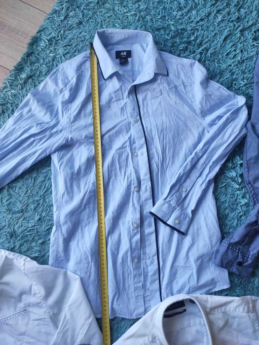 Zestaw koszul młodzieżowych eleganckich_House,Top Secret, H&M (M,XS,S)