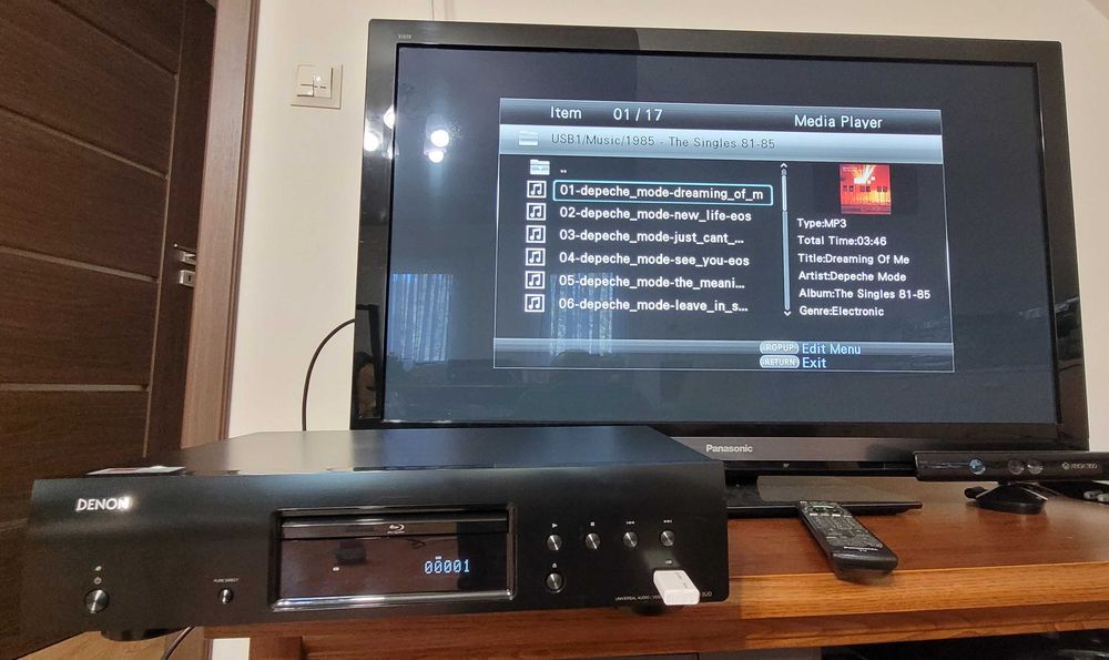 DENON DBT-1713UD-odtwarzacz BLU-RAY/SACD/CD/DVD-Audio/DVD/USB z pilotem