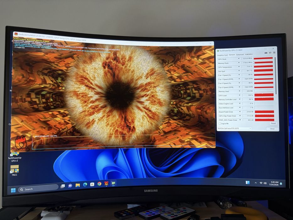 Ryzen 7 | RTX 3070 | Novo fonte de alimentação