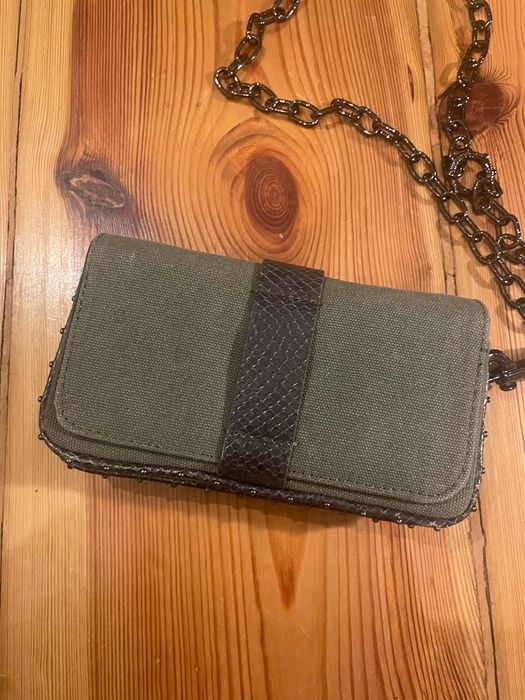 Zadig&Voltaire torebka Kate khaki listonoszka łańcuszek