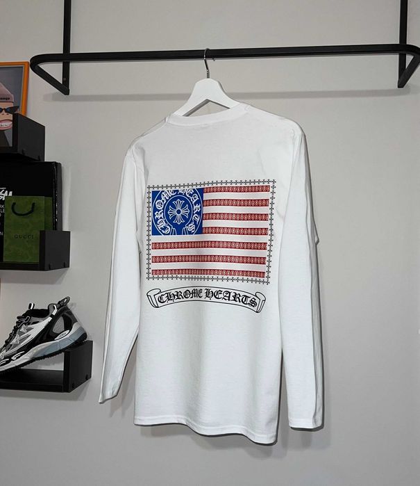 Лонгслів Chrome Hearts (білого кольору)
