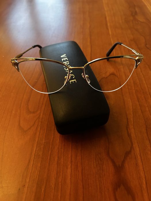 Okulary damskie Versace  złote