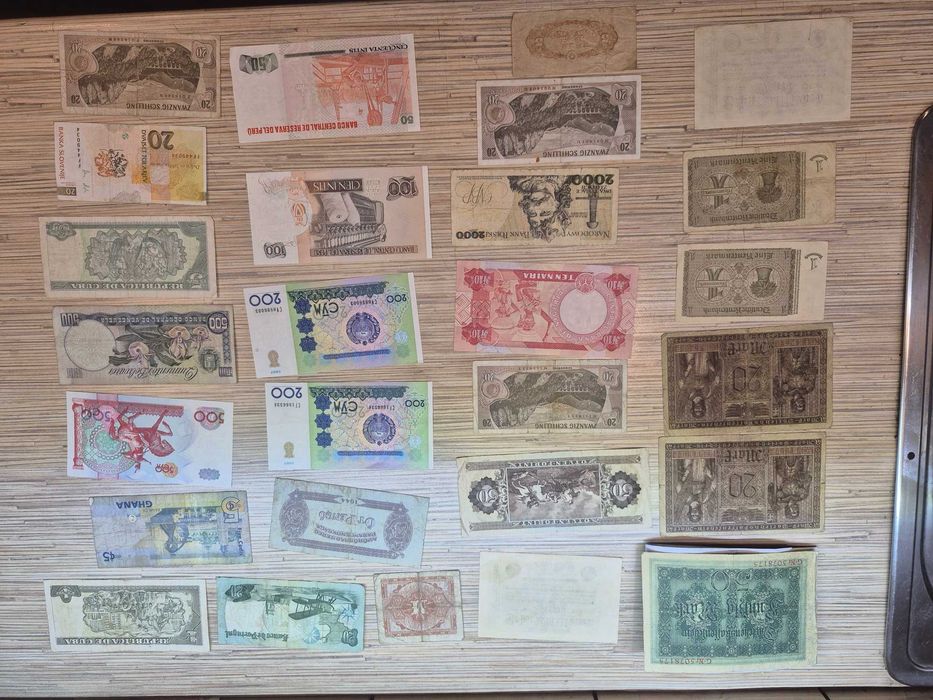 Starocie duży zestaw banknotów wysyłka gratis