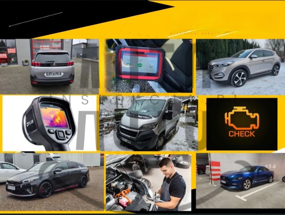 POMOC w Zakupie Auta Sprawdzenie  Samochodu przed zakupem Rzeczoznawca - Diagnostyka komputerowa - Pewne sprawdzenie pojazdu - Lublin - Termowizja