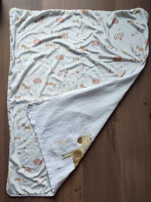 Cienki kocyk dwustronny