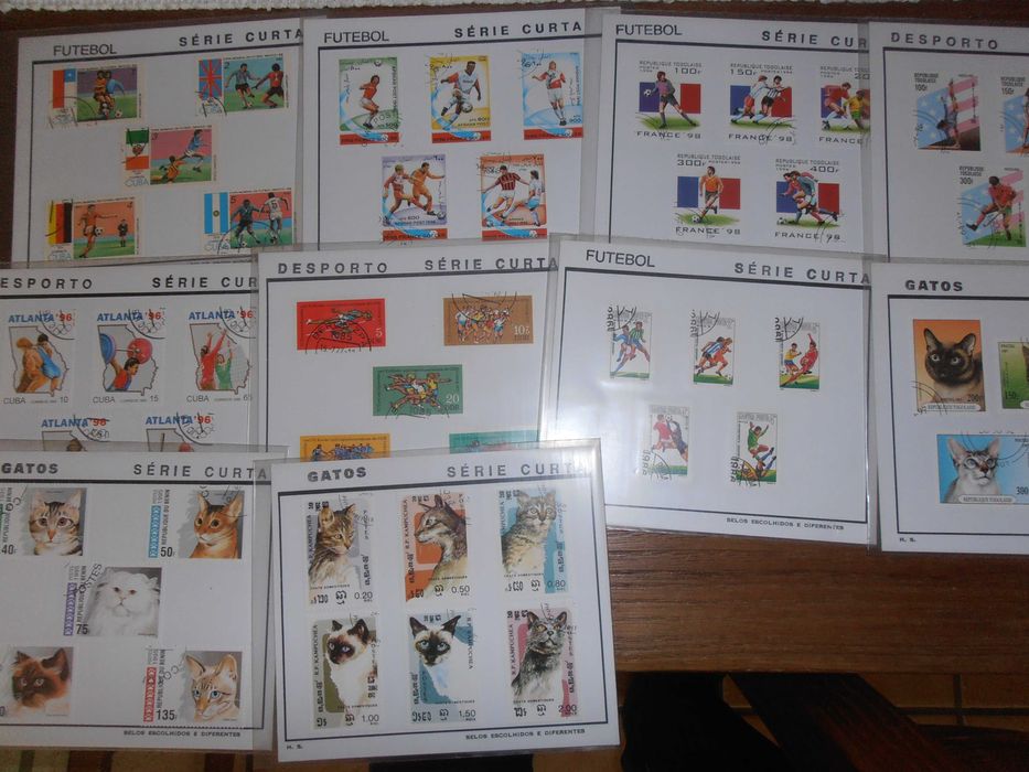 filatelia- 86 séries completas, todo o mundo e todas as temáticas