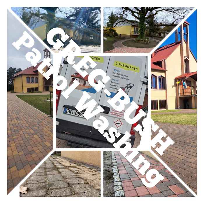 Mycie kostki brukowej i elewacji dachów