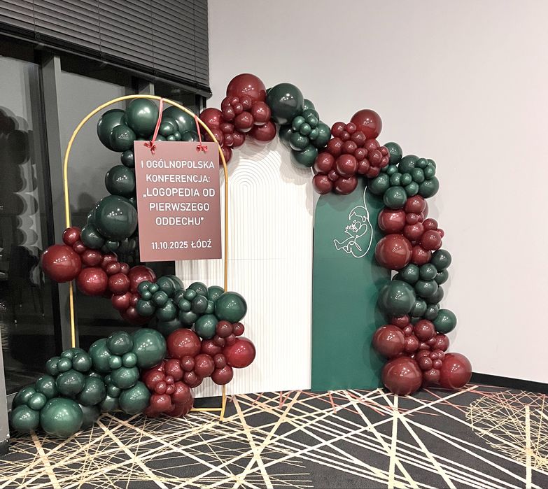 Dekoracje balonowe Scianka balonowa Chrzciny Komunie 18-stki Eventy