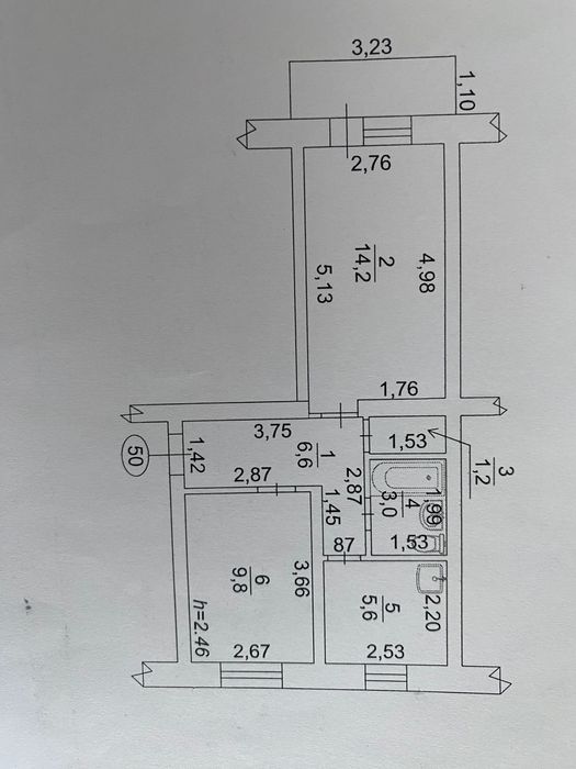 2 кімнатна квартира