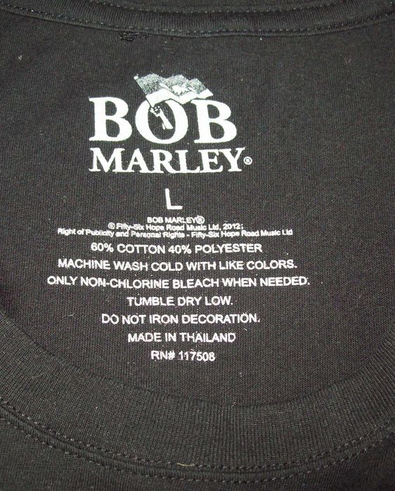 Футболка мерч Bob Marley, довжина 65 см.