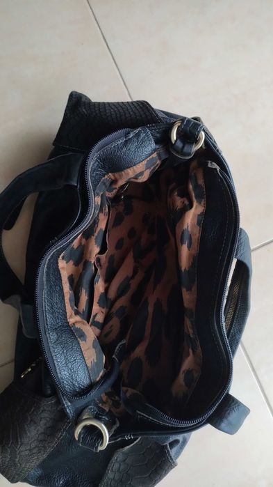 Mala/Carteira de senhora em pele