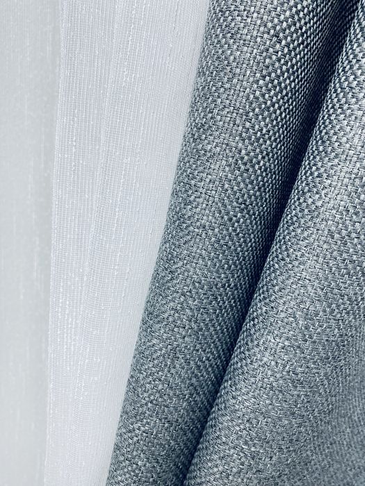 Якісні штори блекаут, шторна тканина. Тюль білий льон. Шторы блэкаут