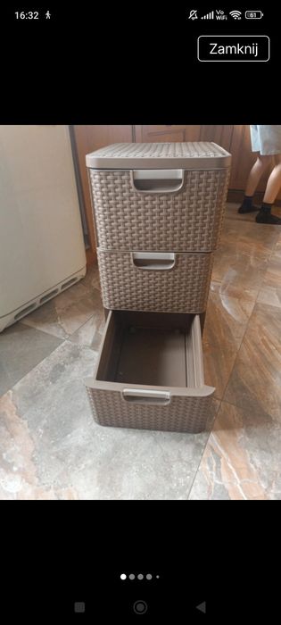 Regał curver trzy szuflady