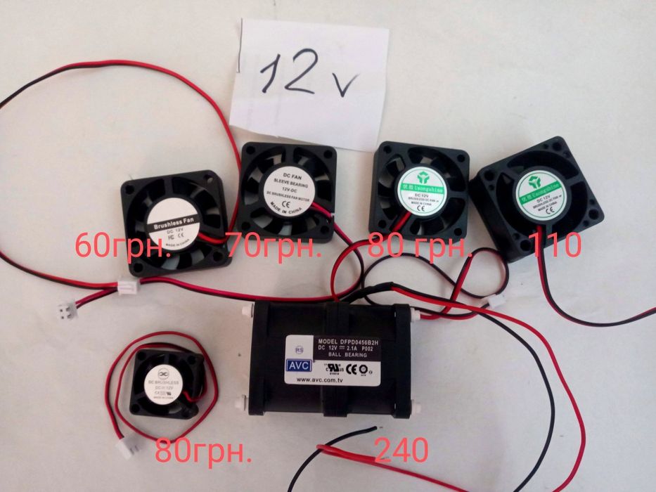 аксессуар кулер  Новый вентилятор 12 /24 40мм для электроники 4010