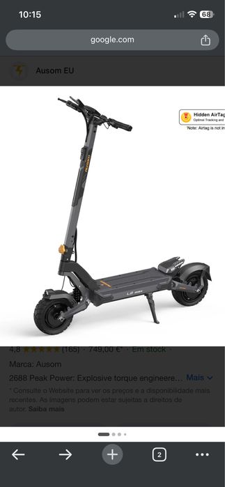 Vendo Ausom l2 max dual