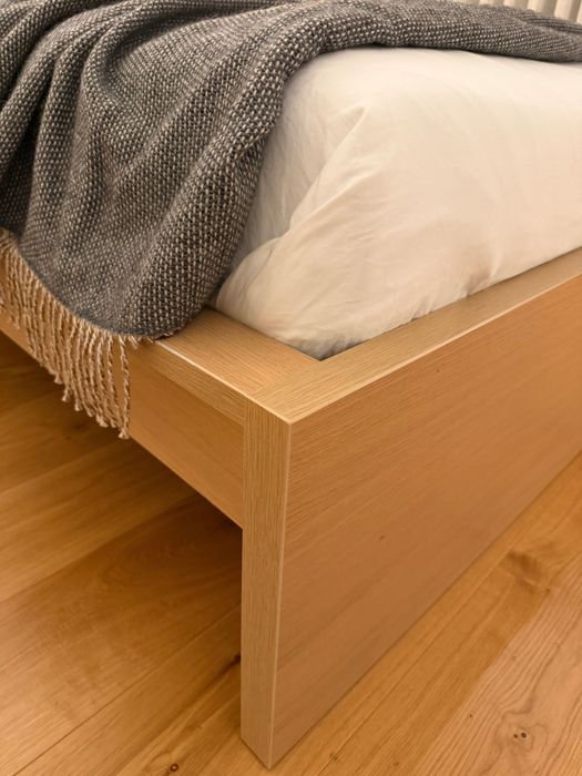 Ikea Malm Cama 160 x 200 cm em cor carvalho