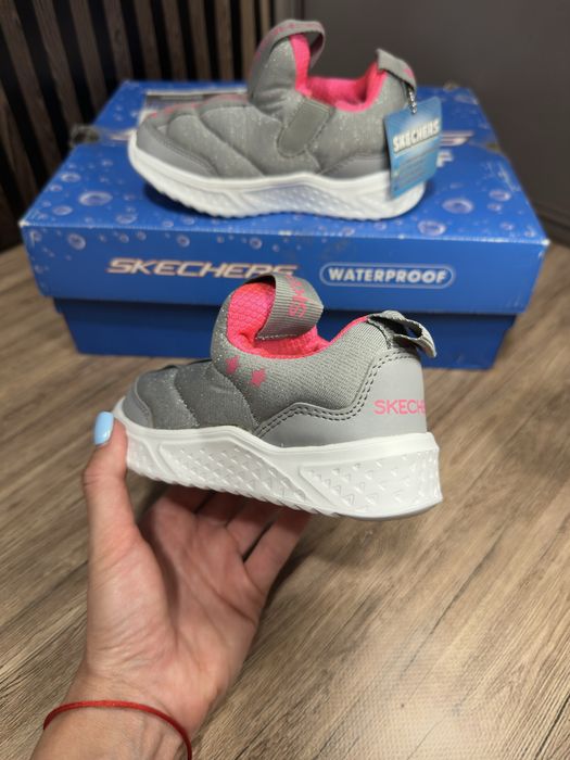 Дитячі демісезоні сліпони Skechers Girls gray, 25р